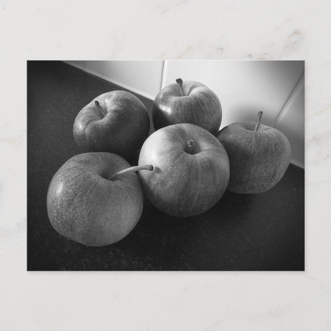 Carte Postale Pommes dans la cuisine (Devant)