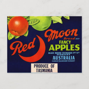 Carte Postale Pommes de lune rouge