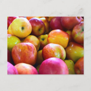Carte Postale Pommes de marché des agriculteurs