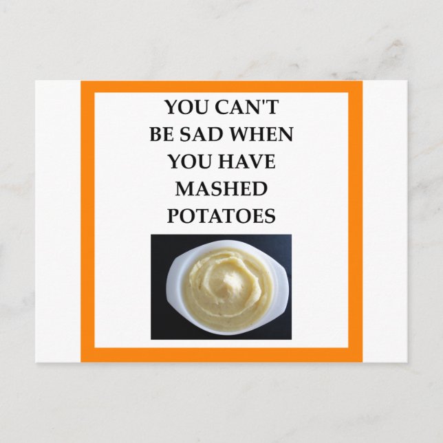 Carte Postale Pommes de terre MASHED (Devant)
