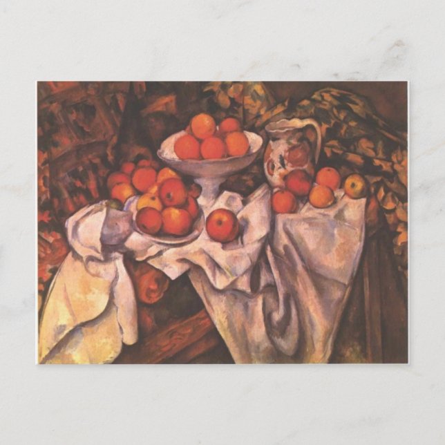 Carte Postale Pommes et Oranges par Paul Cezanne (1839-1906) (Devant)