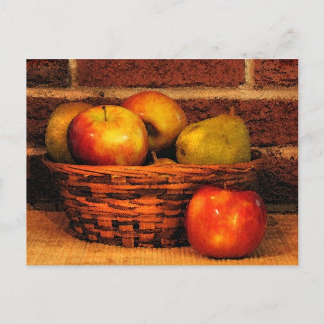 Carte Postale Pommes et poires (Devant)