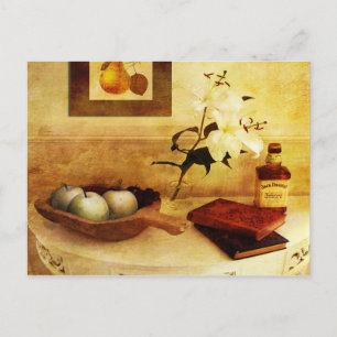 Carte Postale Pommes et poires dans un couloir