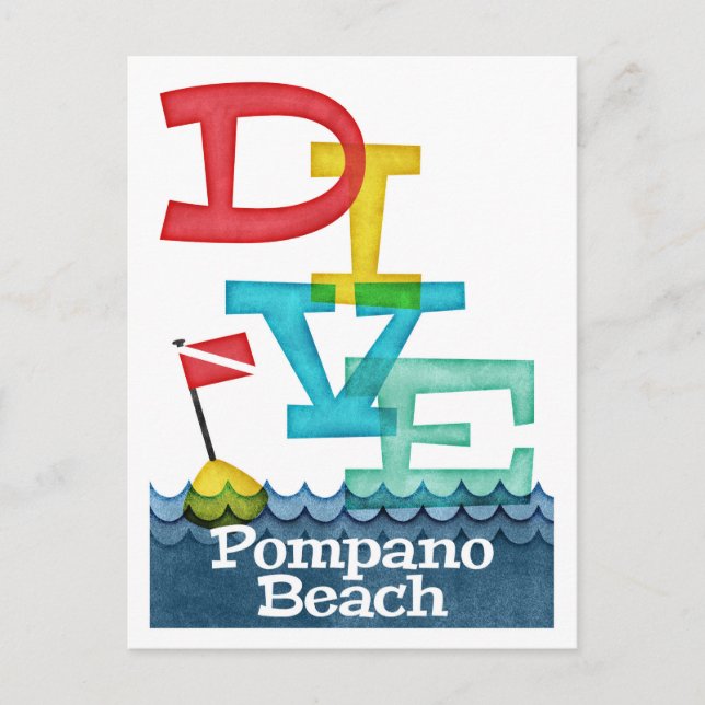 Carte Postale Pompano Beach Dive (Devant)