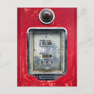 Carte Postale Pompe à gaz ancienne