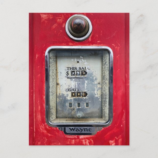 Carte Postale Pompe à gaz ancienne (Devant)