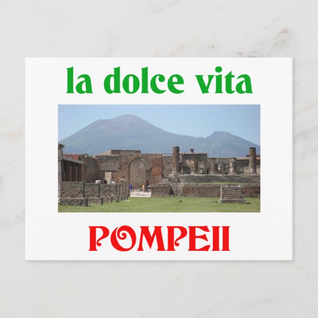 Carte Postale Pompéi Italie (Devant)