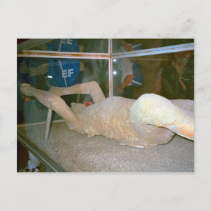 Carte Postale Pompéi, un des habitants pris dans les cendres