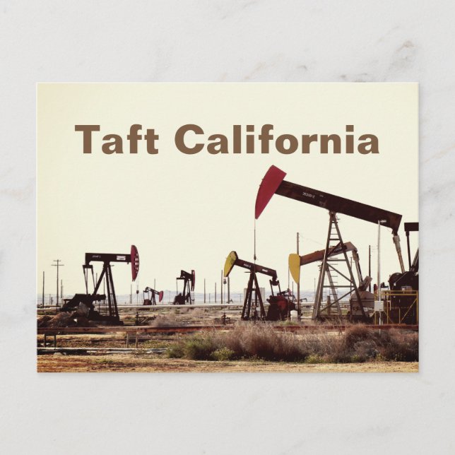 Carte Postale Pompes à chevalet à Taft Californie (Devant)