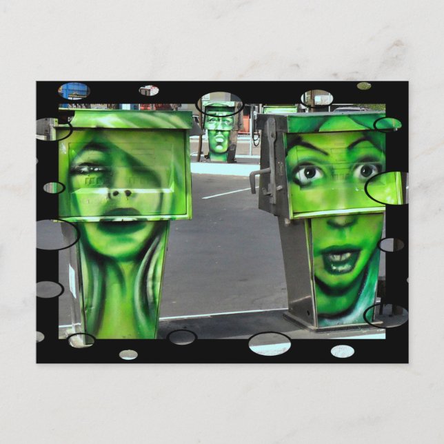 Carte Postale Pompes à gaz (Devant)