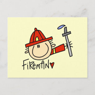 Carte Postale Pompier