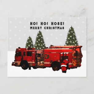 Carte Postale Pompier Noël