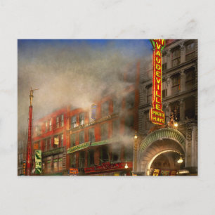 Carte Postale Pompier - Vente de feu aujourd'hui seulement 1916