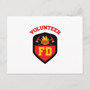 CARTE POSTALE POMPIER VOLONTAIRE