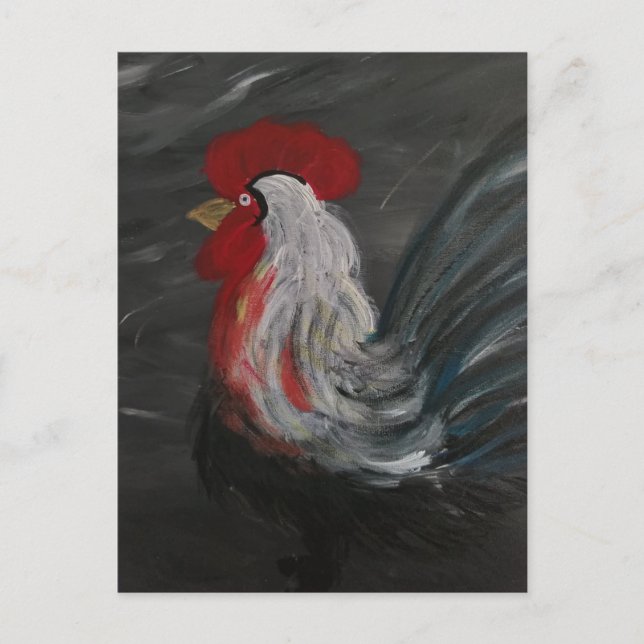 Carte Postale Pondering Rooster (Devant)