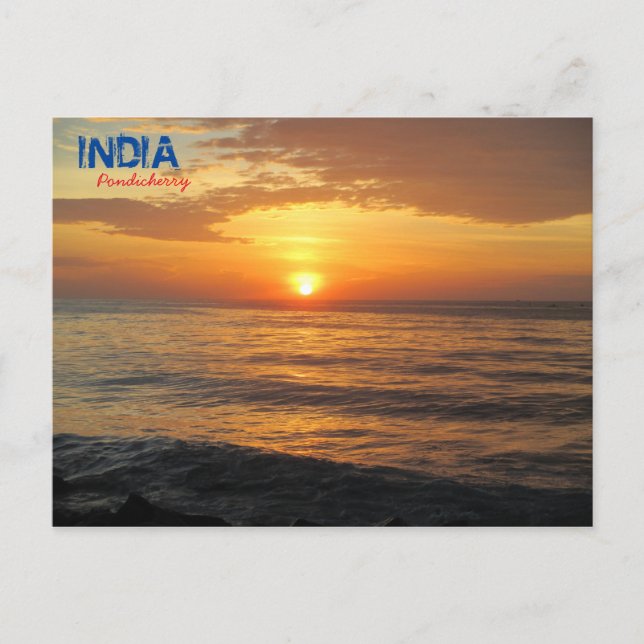 Carte postale - Pondichéry - Inde (Devant)