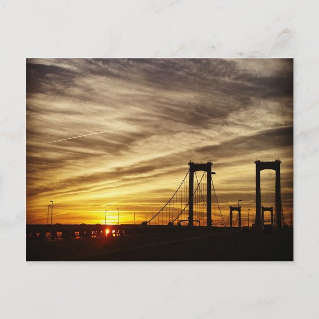 Carte Postale Pont à Sunset (Devant)