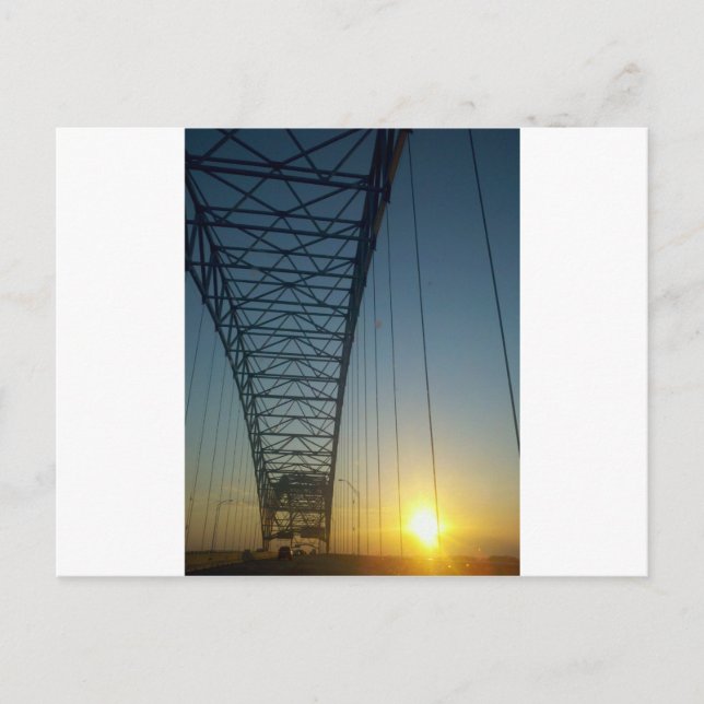 Carte Postale Pont à Sunset (Devant)