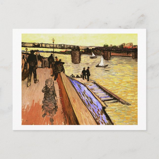 Carte Postale Pont à Trinquetaille, Vincent Van Gogh (Devant)