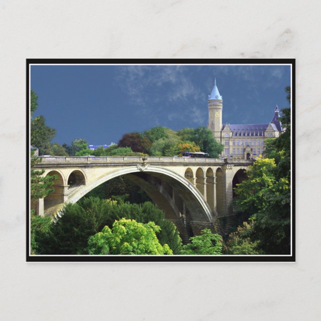 Carte Postale Pont Adolphe De Luxembourg Ville (Devant)