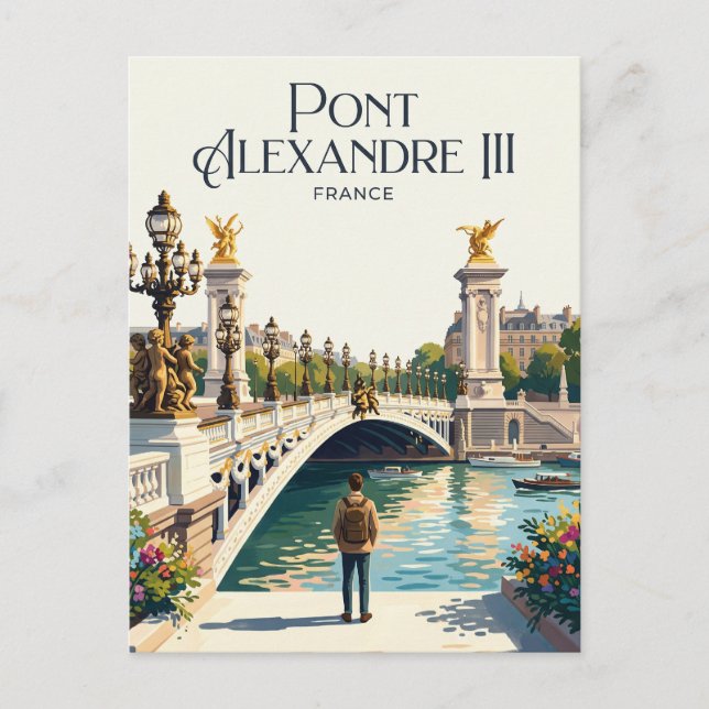Carte Postale Pont Alexandre III France (Devant)