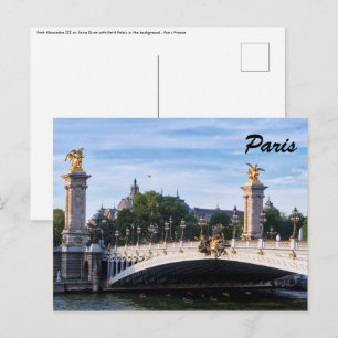 Carte Postale Pont Alexandre III sur Seine - Paris, France