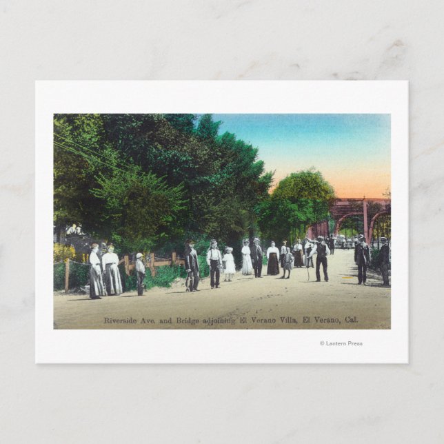 Carte Postale Pont attenant à la Villa El Verano (Devant)
