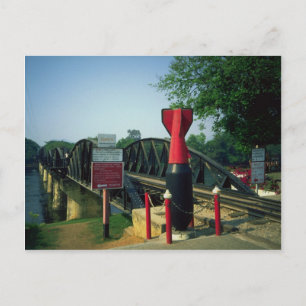 Carte Postale Pont au-dessus de la rivière Kwai, Kanchanaburi, T