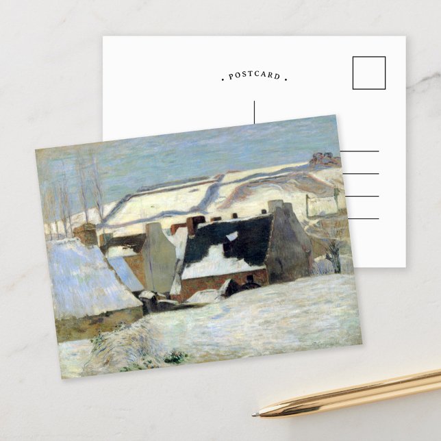 Carte Postale Pont-Aven sous la neige | Paul Gauguin (Créateur téléchargé)