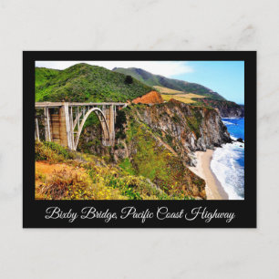 CARTE POSTALE PONT BIXBY ROUTE CÔTIÈRE DU PACIFIQU