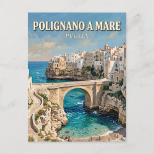 Carte Postale Pont Borbonique sur Lama Monachile Polignano a Mar