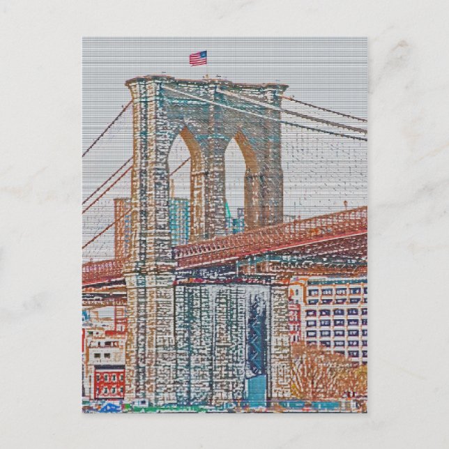 Carte Postale Pont Brooklyn (Devant)