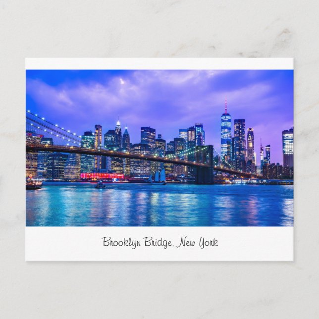Carte Postale Pont Brooklyn, New York (Devant)