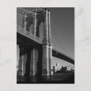 Carte Postale Pont Brooklyn noir et blanc