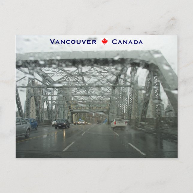 Carte Postale Pont Burrard Vancouver Canada (Devant)