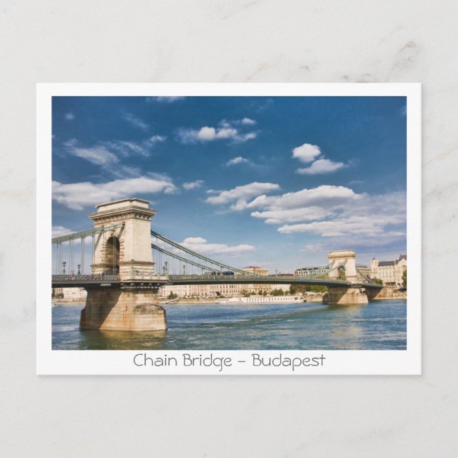 Carte Postale Pont Chaîne - Budapest (Devant)