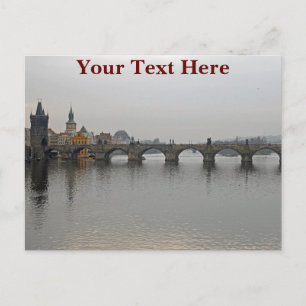 Carte Postale Pont Charles Customisable