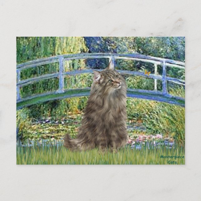 Carte Postale Pont - Chat des Forêts Norvégiennes (Devant)