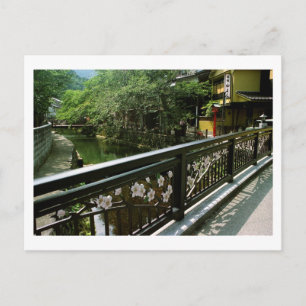 Carte Postale Pont Cherry Blossom en Kinosaki