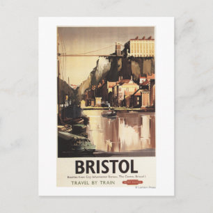Carte Postale Pont Clifton Suspension et bateaux