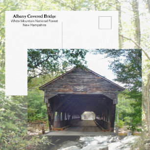 Carte Postale Pont couvert Albany New Hampshire Photographie