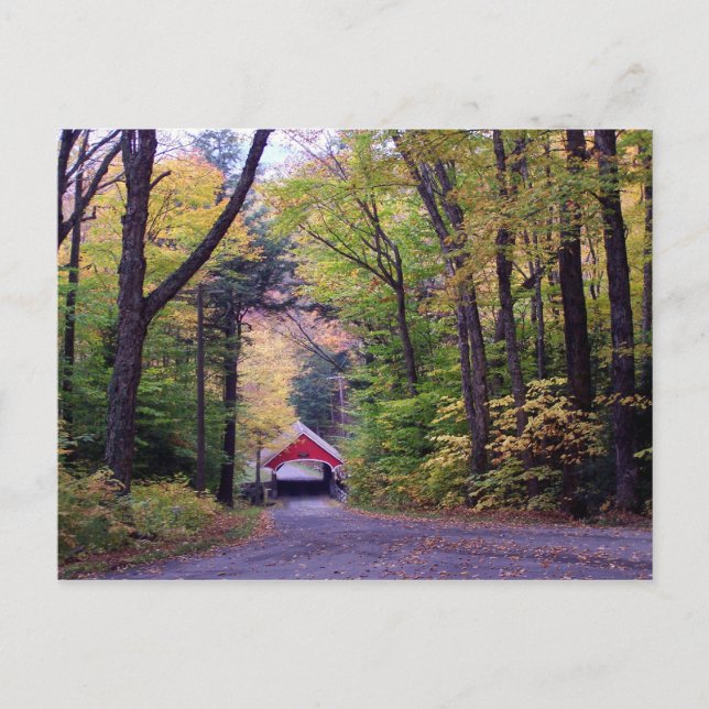 Carte Postale Pont couvert dans le New Hampshire (Devant)