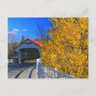Carte Postale Pont couvert d'Ashuelot Forsythia