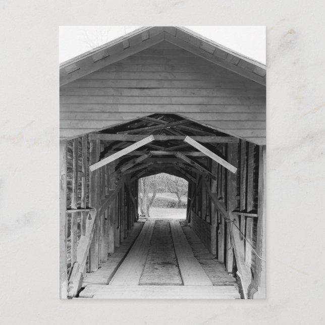 Carte Postale Pont couvert de la ferme de liaison (Devant)
