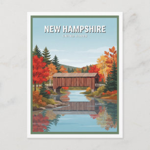Carte Postale Pont couvert de Swift River Bath New Hampshire