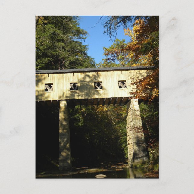 Carte Postale Pont couvert de Windsor Mills Rd Ashtabula Comté O (Devant)