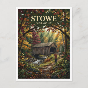 Carte Postale Pont couvert d'Emily Stowe Vermont