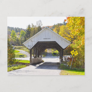 Carte Postale Pont couvert du moulin Chamberlin, Lyndon, Vermont