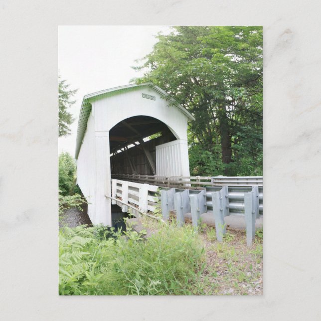 Carte Postale Pont couvert du ruisseau Mosby (Devant)