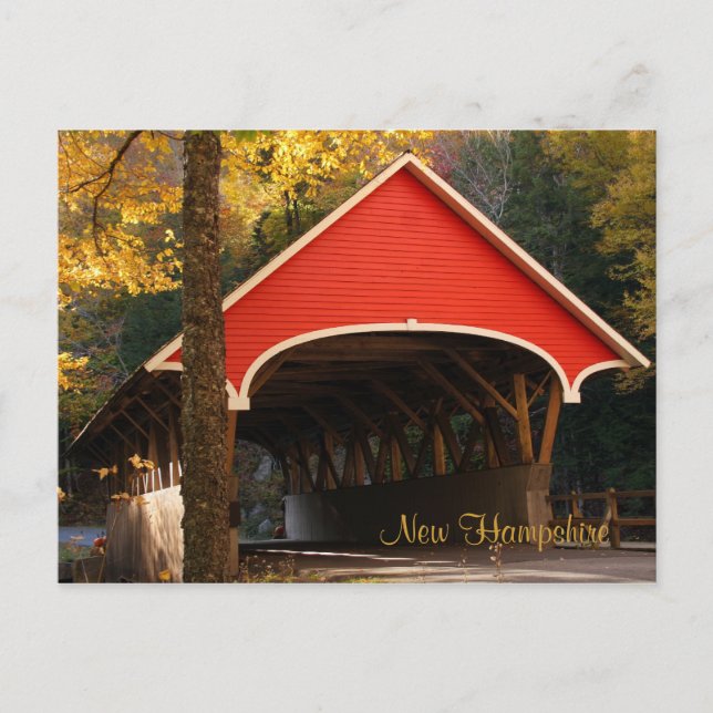 Carte Postale Pont couvert, New Hampshire (Devant)